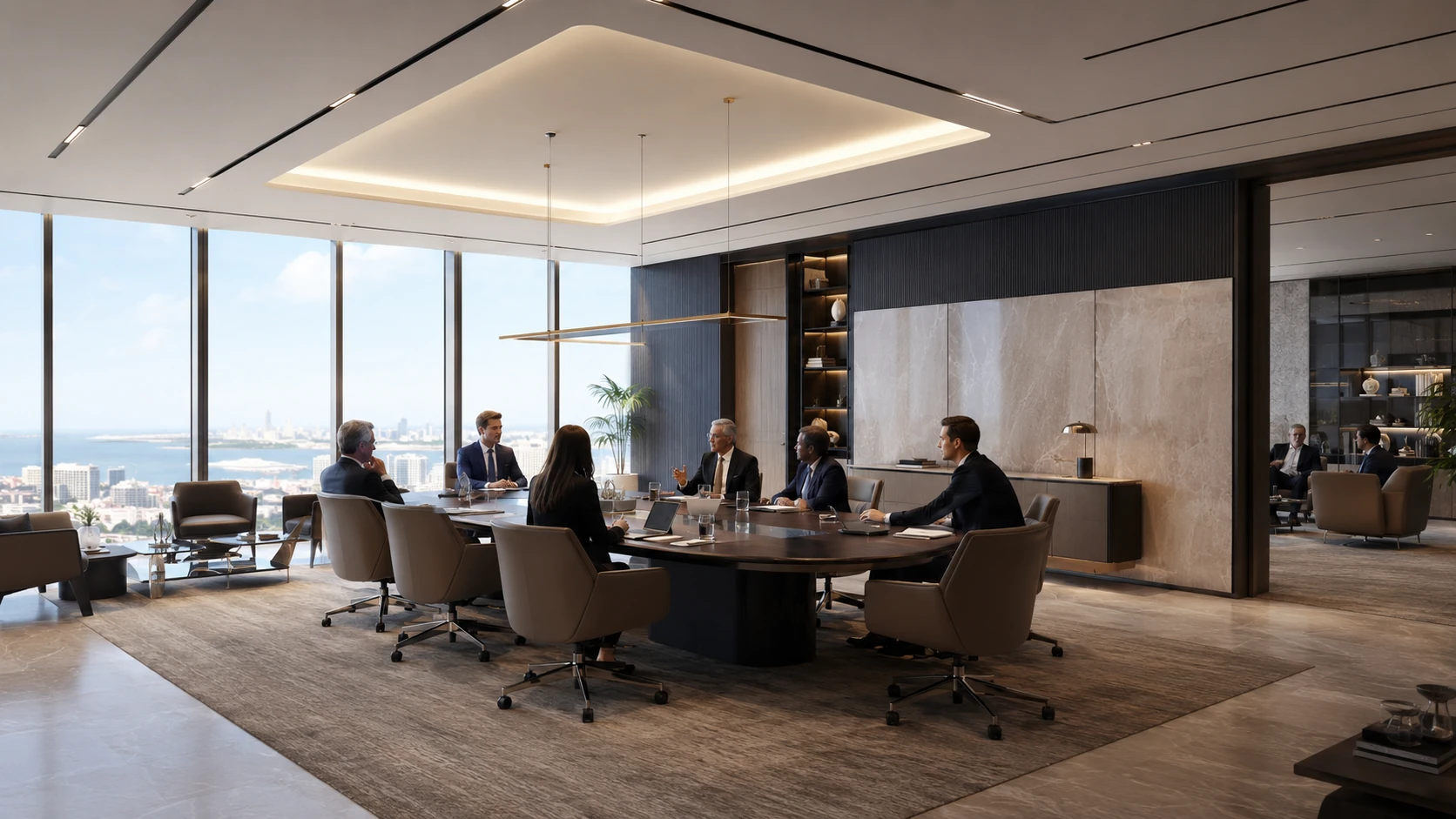 Imagen conceptual del sector Corporativo de Torre Auro